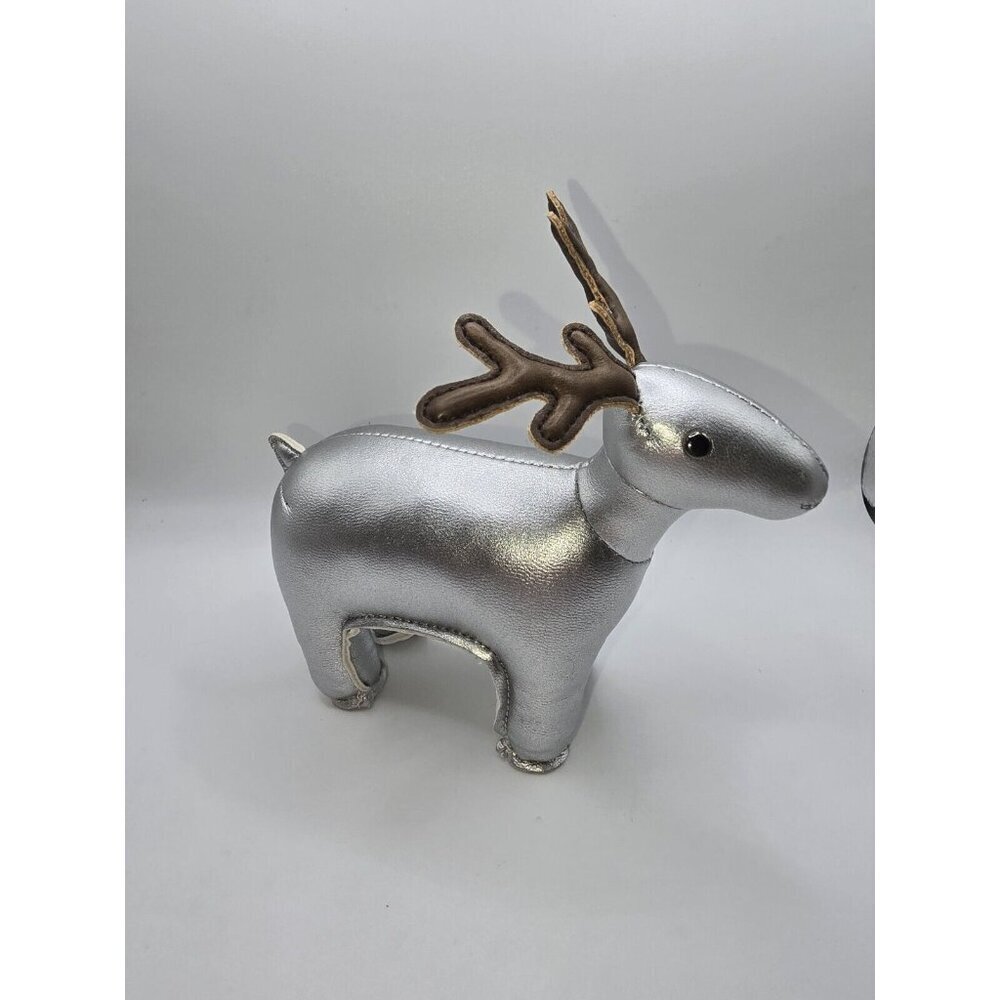 Zuny Reindeer Bookend Paperweight Silver Metallic Animal Special Edition
